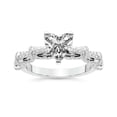thumbnail image 1 of IGI Certified 3 Carat Heart Shape Lab Grown Diamond Engagement Ring | 14K White Gold | Ciara Petite Station Style Diamond Ring | FG-VS1-VS2 Quality Friendly Diamonds, 1 of 6