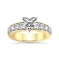 thumbnail image 1 of IGI Certified 3 Carat Heart Shape Lab Grown Diamond Engagement Ring | 14K Yellow Gold | Alfreda Half Eternity Diamond Ring | FG-VS1-VS2 Quality Friendly Diamonds, 1 of 6