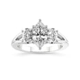 thumbnail image 1 of IGI Certified 3 Carat Marquise Shape Lab Grown Diamond Engagement Ring | 14K White Gold | Bethany Three Stone Side Oval Diamond Ring | FG-VS1-VS2 Quality Friendly Diamonds, 1 of 1