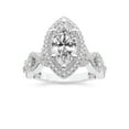 thumbnail image 1 of IGI Certified 3 Carat Marquise Shape Lab Grown Diamond Engagement Ring | 14K White Gold | Prestigia Criss Cross Halo Diamond Ring | FG-VS1-VS2 Quality Friendly Diamonds, 1 of 6