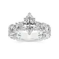 thumbnail image 1 of IGI Certified 3 Carat Marquise Shape Lab Grown Diamond Engagement Ring | 14K White Gold | Skylar Side Stone Encrusted Diamond Ring | FG-VS Quality Friendly Diamonds, 1 of 6