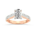 thumbnail image 1 of IGI Certified 3 Carat Oval Shape Lab Grown Diamond Engagement Ring | 14K Rose Gold | Calista Side Stone Lab Diamond Ring | FG-VS1-VS2 Quality Friendly Diamonds, 1 of 6