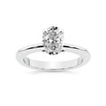 thumbnail image 1 of IGI Certified 3 Carat Oval Shape Lab Grown Diamond Engagement Ring | 14K White Gold | Cordelia Knife Edge Solitaire Diamond Ring | FG-VS1-VS2 Quality Friendly Diamonds, 1 of 6