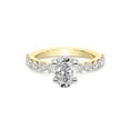 thumbnail image 1 of IGI Certified 3 Carat Oval Shape Lab Grown Diamond Engagement Ring | 14K Yellow Gold | Caitronia Floating Side Stones Diamond Ring | FG-VS1-VS2 Quality Friendly Diamonds, 1 of 7