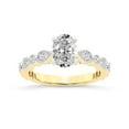 thumbnail image 1 of IGI Certified 3 Carat Oval Shape Lab Grown Diamond Engagement Ring | 14K Yellow Gold | Filippa Milgrain Diamond Ring | FG-VS1-VS2 Quality Friendly Diamonds, 1 of 5