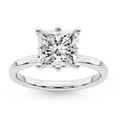 thumbnail image 1 of IGI Certified 3 Carat Princess Shape Lab Grown Diamond Engagement Ring | 14K White Gold |Solitaire Lab Diamond Ring | FG-VS1-VS2 Quality Friendly Diamonds, 1 of 6