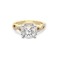 thumbnail image 1 of IGI Certified 3 Carat Princess Shape Lab Grown Diamond Engagement Ring | 14K Yellow Gold | Astoré Channel Glided Diamond Ring | FG-VS1-VS2 Quality Friendly Diamonds, 1 of 5
