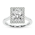 thumbnail image 1 of IGI Certified 3 Carat Radiant Shape Lab Grown Diamond Engagement Ring | 14K White Gold | Harriet Halo Diamond Ring | FG-VS1-VS2 Quality Friendly Diamonds, 1 of 6