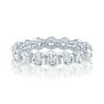 thumbnail image 1 of IGI Certified 3 Carat Round Diamond Single Prong Eternity Band in 14k White Gold Size 5, 1 of 6