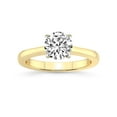 thumbnail image 1 of IGI Certified 3 Carat Round Shape Lab Grown Diamond Engagement Ring | 14K Yellow Gold | Demi Four Prong Lab Diamond Ring | FG-VS1-VS2 Quality Friendly Diamonds, 1 of 5