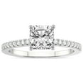 thumbnail image 1 of IGI Certified 4 Carat Cushion Shape Lab Grown Diamond Engagement Ring | 14K White Gold |Jia Secret Double Halo Eternity Diamond Ring | FG-VS1-VS2 Quality Friendly Diamonds, 1 of 5