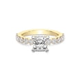 thumbnail image 1 of IGI Certified 4 Carat Cushion Shape Lab Grown Diamond Engagement Ring | 14K Yellow Gold | Caitronia Floating Side Stones Diamond Ring | FG-VS1-VS2 Quality Friendly Diamonds, 1 of 7
