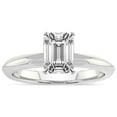 thumbnail image 1 of IGI Certified 4 Carat Emerald Shape Lab Grown Diamond Engagement Ring | 14K White Gold | Alora Solitaire Diamond Ring | FG-VS1-VS2 Quality Friendly Diamonds, 1 of 6
