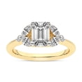 thumbnail image 1 of IGI Certified 4 Carat Emerald Shape Lab Grown Diamond Engagement Ring | 14K Yellow Gold | Beatrice Marquise Side Stone Diamond Ring | FG-VS1-VS2 Quality Friendly Diamonds, 1 of 6