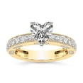 thumbnail image 1 of IGI Certified 4 Carat Heart Shape Lab Grown Diamond Engagement Ring | 14K Yellow Gold | Regalia Milgrain Diamond Ring | FG-VS Quality Friendly Diamonds, 1 of 6
