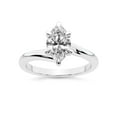 thumbnail image 1 of IGI Certified 4 Carat Marquise Shape Lab Grown Diamond Engagement Ring | 14K White Gold | Seraphina Twist Prongs Solitaire Diamond Ring | FG-VS1-VS2 Quality Friendly Diamonds, 1 of 6