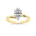 thumbnail image 1 of IGI Certified 4 Carat Marquise Shape Lab Grown Diamond Engagement Ring | 14K Yellow Gold | Seraphina Twist Prongs Solitaire Diamond Ring | FG-VS1-VS2 Quality Friendly Diamonds, 1 of 6
