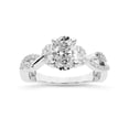 thumbnail image 1 of IGI Certified 4 Carat Oval Shape Lab Grown Diamond Engagement Ring | 14K White Gold | Harlow Twisted Shank Diamond Ring | FG-VS1-VS2 Quality Friendly Diamonds, 1 of 5