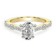thumbnail image 1 of IGI Certified 4 Carat Oval Shape Lab Grown Diamond Engagement Ring | 14K Yellow Gold | Odyssey Hidden Halo Diamond Ring | FG-VS1-VS2 Quality Friendly Diamonds, 1 of 6