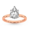 thumbnail image 1 of IGI Certified 4 Carat Pear Shape Lab Grown Diamond Engagement Ring | 14K Rose Gold |Solitaire Lab Diamond Ring | FG-VS1-VS2 Quality Friendly Diamonds, 1 of 6