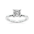 thumbnail image 1 of IGI Certified 4 Carat Princess Shape Lab Grown Diamond Engagement Ring | 14K White Gold | Matilda Leaf Petal Solitaire Diamond Ring | FG-VS1-VS2 Quality Friendly Diamonds, 1 of 6