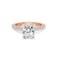 thumbnail image 1 of IGI Certified 4 Carat Radiant Shape Lab Grown Diamond Engagement Ring | 14K Rose Gold | Austria Cathedral Diamond Ring | FG-VS1-VS2 Quality Friendly Diamonds, 1 of 5