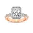 thumbnail image 1 of IGI Certified 4 Carat Radiant Shape Lab Grown Diamond Engagement Ring | 14K Rose Gold | Micaela Halo Diamond Ring | FG-VS1-VS2 Quality Friendly Diamonds, 1 of 4