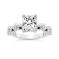 thumbnail image 1 of IGI Certified 4 Carat Radiant Shape Lab Grown Diamond Engagement Ring | 14K White Gold | Ciara Petite Station Style Diamond Ring | FG-VS1-VS2 Quality Friendly Diamonds, 1 of 6