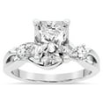 thumbnail image 1 of IGI Certified 4 Carat Radiant Shape Lab Grown Diamond Engagement Ring | 14K White Gold | Odette Three Stone Bypass Diamond Ring | FG-VS1-VS2 Quality Friendly Diamonds, 1 of 4