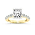 thumbnail image 1 of IGI Certified 4 Carat Radiant Shape Lab Grown Diamond Engagement Ring | 14K Yellow Gold | Filippa Milgrain Diamond Ring | FG-VS1-VS2 Quality Friendly Diamonds, 1 of 4