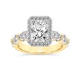 thumbnail image 1 of IGI Certified 4 Carat Radiant Shape Lab Grown Diamond Engagement Ring | 14K Yellow Gold | Micaela Halo Diamond Ring | FG-VS1-VS2 Quality Friendly Diamonds, 1 of 4