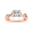 thumbnail image 1 of IGI Certified 5 Carat Cushion Shape Lab Grown Diamond Engagement Ring | 14K Rose Gold | Harlow Twisted Shank Diamond Ring | FG-VS1-VS2 Quality Friendly Diamonds, 1 of 5