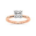 thumbnail image 1 of IGI Certified 5 Carat Cushion Shape Lab Grown Diamond Engagement Ring | 14K Rose Gold | Mabel Petal Solitaire Diamond Ring | FG-VS1-VS2 Quality Friendly Diamonds, 1 of 6