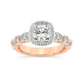 thumbnail image 1 of IGI Certified 5 Carat Cushion Shape Lab Grown Diamond Engagement Ring | 14K Rose Gold | Micaela Halo Diamond Ring | FG-VS1-VS2 Quality Friendly Diamonds, 1 of 5