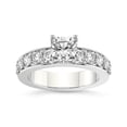 thumbnail image 1 of IGI Certified 5 Carat Cushion Shape Lab Grown Diamond Engagement Ring | 14K White Gold | Alfreda Half Eternity Diamond Ring | FG-VS1-VS2 Quality Friendly Diamonds, 1 of 6