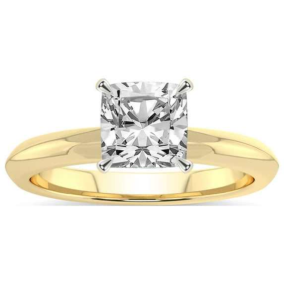 IGI Certified 5 Carat Cushion Shape Lab Grown Diamond Engagement Ring | 14K White Gold | Alora Solitaire Diamond Ring | FG-VS1-VS2 Quality Friendly Diamonds