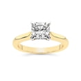 thumbnail image 1 of IGI Certified 5 Carat Cushion Shape Lab Grown Diamond Engagement Ring | 14K Yellow Gold | Agnes Criss Cross Prong Solitaire Diamond Ring | FG-VS1-VS2 Quality Friendly Diamonds, 1 of 6