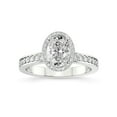 thumbnail image 1 of IGI Certified 5 Carat Oval Shape Lab Grown Diamond Engagement Ring | 14K White Gold | Around the Globe Halo Diamond Ring | FG-VS1-VS2 Quality Friendly Diamonds, 1 of 6