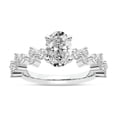 thumbnail image 1 of IGI Certified 5 Carat Oval Shape Lab Grown Diamond Engagement Ring | 14K White Gold | Dorothea Side Stone Diamond Ring | FG-VS1-VS2 Quality Friendly Diamonds, 1 of 7