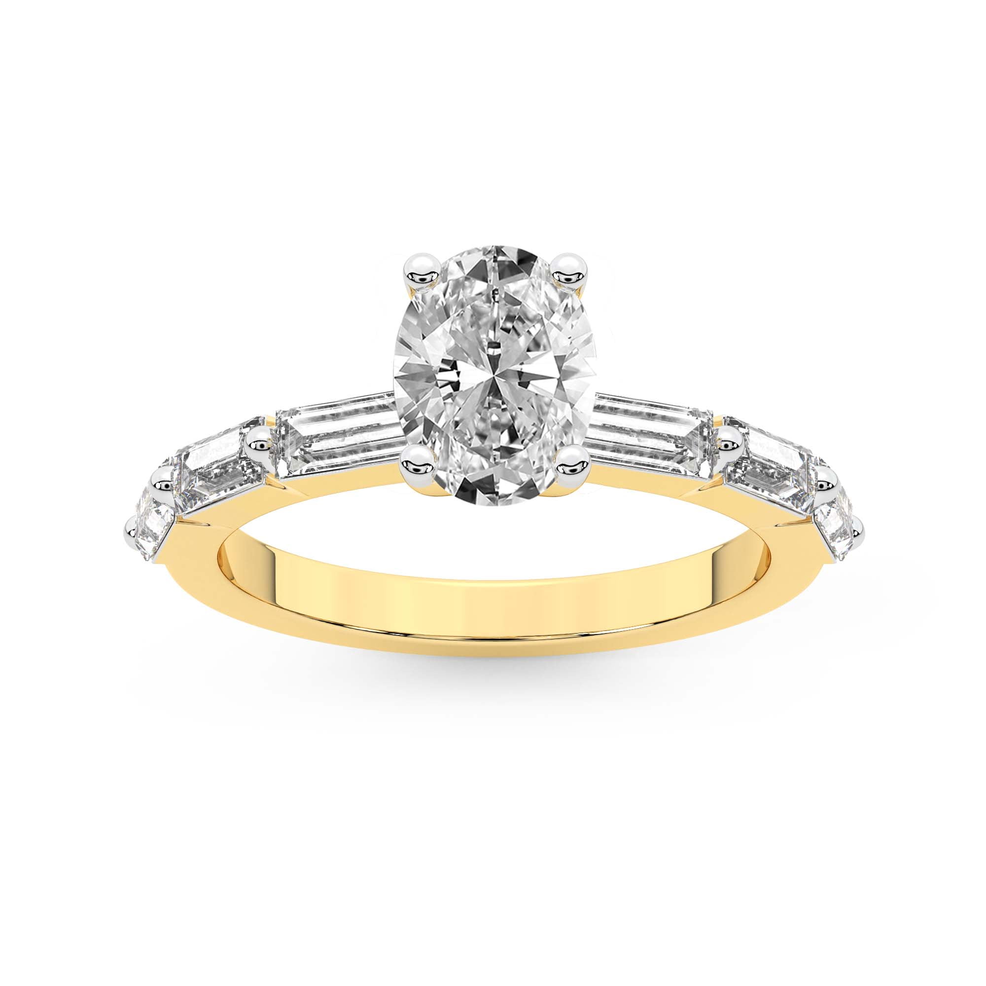 IGI Certified 5 Carat Oval Shape Lab Grown Diamond Engagement Ring