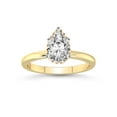 thumbnail image 1 of IGI Certified 5 Carat Pear Shape Lab Grown Diamond Engagement Ring | 14K Yellow Gold | Malissa Solitaire Diamond Ring | FG-VS1-VS2 Quality Friendly Diamonds, 1 of 6