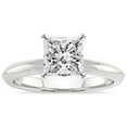 thumbnail image 1 of IGI Certified 5 Carat Princess Shape Lab Grown Diamond Engagement Ring | 14K White Gold | Alora Solitaire Diamond Ring | FG-VS1-VS2 Quality Friendly Diamonds, 1 of 6