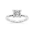 thumbnail image 1 of IGI Certified 5 Carat Princess Shape Lab Grown Diamond Engagement Ring | 14K White Gold | Mabel Petal Solitaire Diamond Ring | FG-VS1-VS2 Quality Friendly Diamonds, 1 of 6