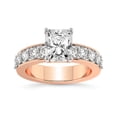 thumbnail image 1 of IGI Certified 5 Carat Radiant Shape Lab Grown Diamond Engagement Ring | 14K Rose Gold | Alfreda Half Eternity Diamond Ring | FG-VS1-VS2 Quality Friendly Diamonds, 1 of 5