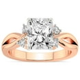 thumbnail image 1 of IGI Certified 5 Carat Radiant Shape Lab Grown Diamond Engagement Ring | 14K Rose Gold |Twisted Blossom Diamond Ring | FG-VS1-VS2 Quality Friendly Diamonds, 1 of 4