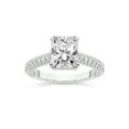 thumbnail image 1 of IGI Certified 5 Carat Radiant Shape Lab Grown Diamond Engagement Ring | 14K White Gold | Eternia Criss Cross Side Halo Diamond Ring | FG-VS1-VS2 Quality Friendly Diamonds, 1 of 6