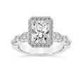 thumbnail image 1 of IGI Certified 5 Carat Radiant Shape Lab Grown Diamond Engagement Ring | 14K White Gold | Micaela Halo Diamond Ring | FG-VS1-VS2 Quality Friendly Diamonds, 1 of 5