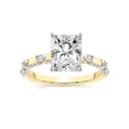 thumbnail image 1 of IGI Certified 5 Carat Radiant Shape Lab Grown Diamond Engagement Ring | 14K Yellow Gold | Majestic Love Diamond Accent Ring | FG-VS1-VS2 Quality Friendly Diamonds, 1 of 6