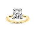 thumbnail image 1 of IGI Certified 5 Carat Radiant Shape Lab Grown Diamond Engagement Ring | 14K Yellow Gold | Matilda Leaf Petal Solitaire Diamond Ring | FG-VS1-VS2 Quality Friendly Diamonds, 1 of 5