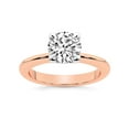 thumbnail image 1 of IGI Certified 5 Carat Round Shape Lab Grown Diamond Engagement Ring | 14K Rose Gold | Cordelia Knife Edge Solitaire Diamond Ring | FG-VS1-VS2 Quality Friendly Diamonds, 1 of 7